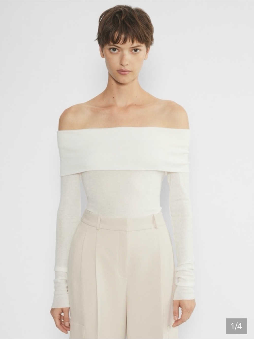 Aritzia Babaton Streamline Top - Light Birch Size M NWT